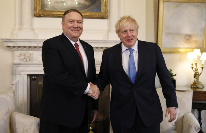 Prime Minister Johnson Discusses Free Trade with US Minister