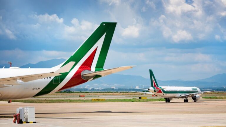 Last Flight of Italian Airline Alitalia